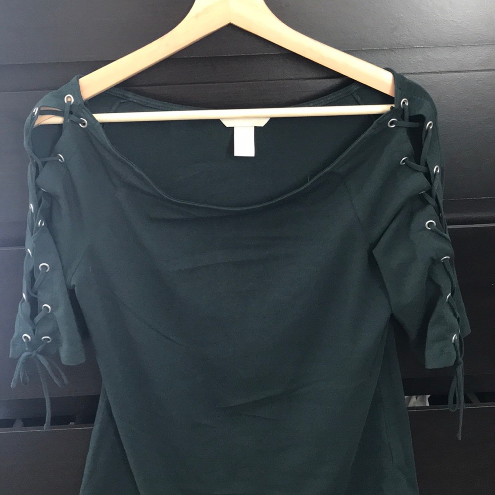 Lace up top
